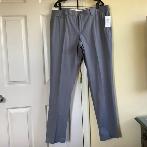 GTA Men’s Pants Straight Leg Slim Fit Grey Cotton SZ 40/34